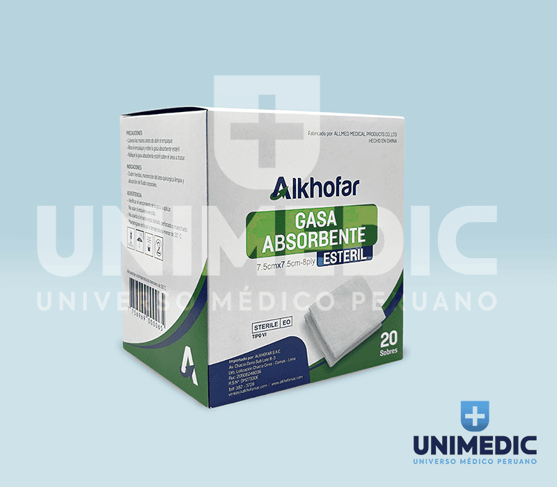 Gasa Absorbente de Algodón Estéril