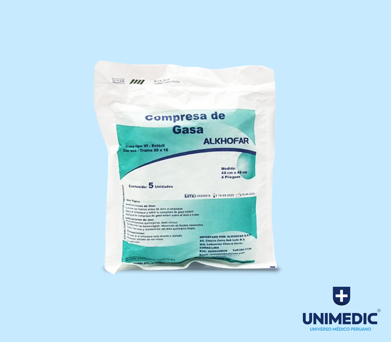 Compresa de gasa