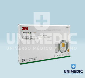 Apósito de Fijación 3M Tegaderm CHG con Gel Antimicrobian