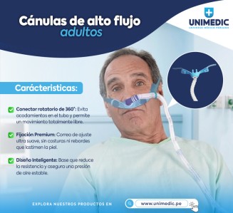 CANULA NASAL ADULTO DE ALTO FLUJO
