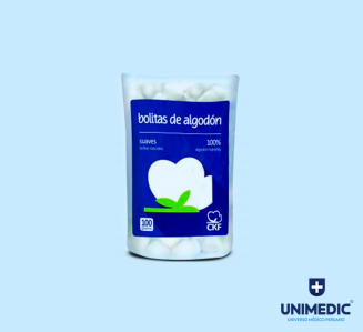 Bolitas de algodón 100% hidrófilo