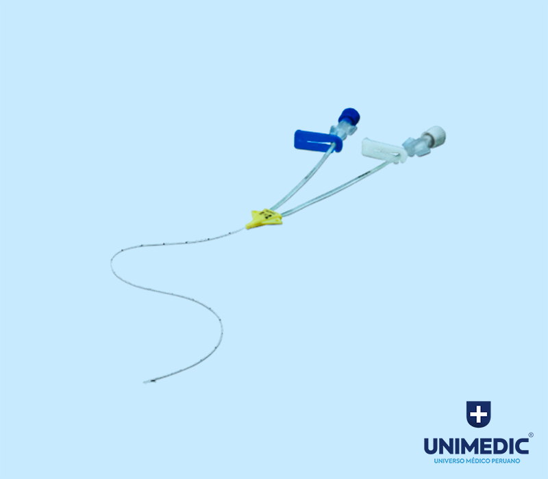 Catéter para Canalización Endovenosa Doble Lumen